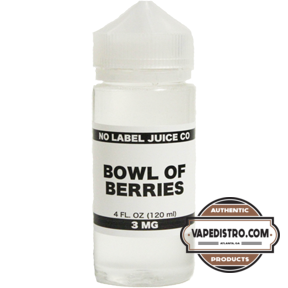 No Label Juice Co - Bowl of Berries (120ml) **